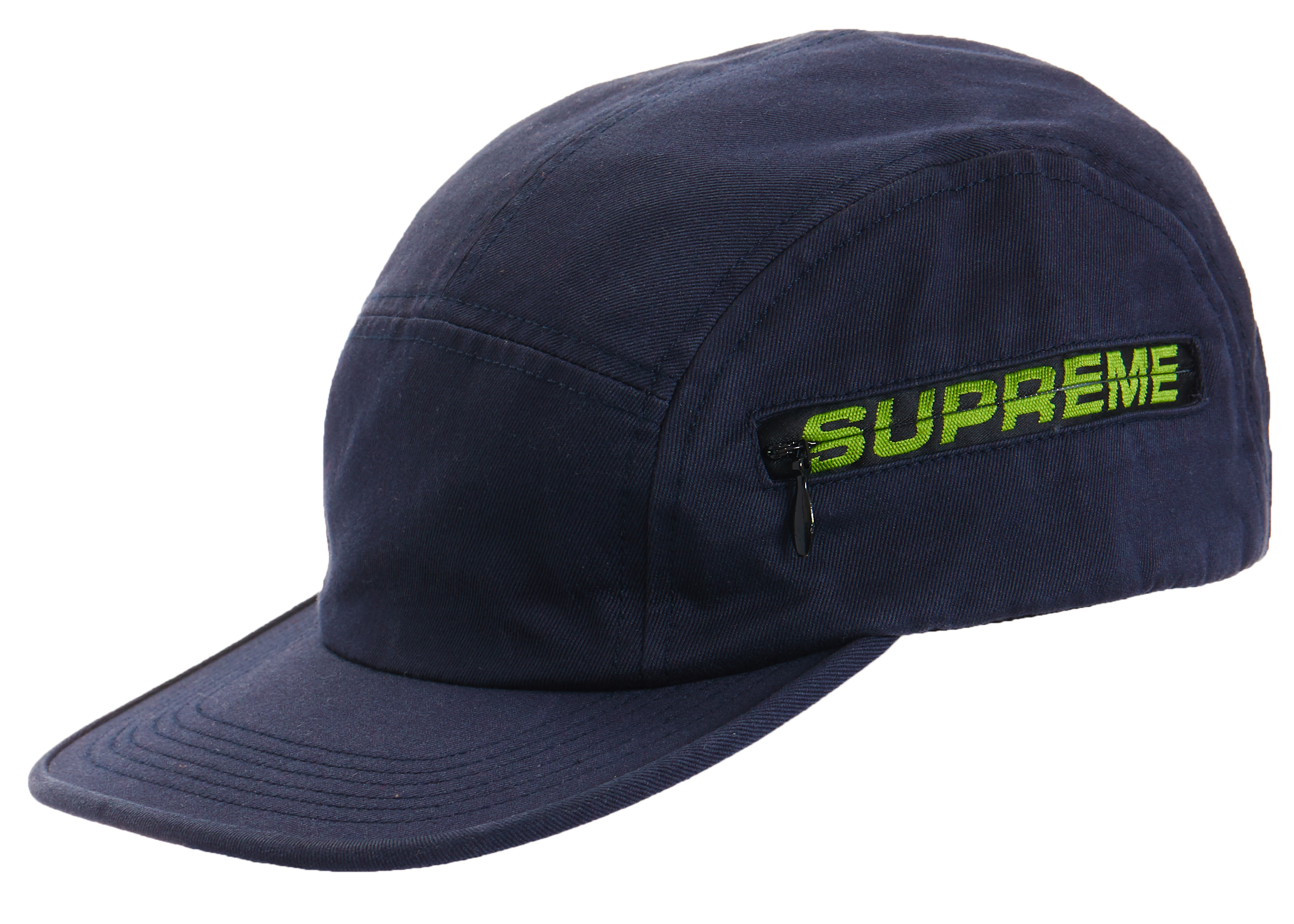 Supreme Side Zip Camp Cap Black - FW17 - US