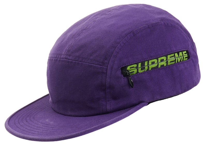 Supreme Side Zip Camp Cap (SS19) Purple - SS19 - US