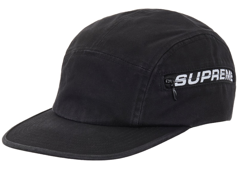 Supreme Side Logo Camp Cap ブラック Supreme Side Zip Camp Cap (SS26) Black - SS26 - JP