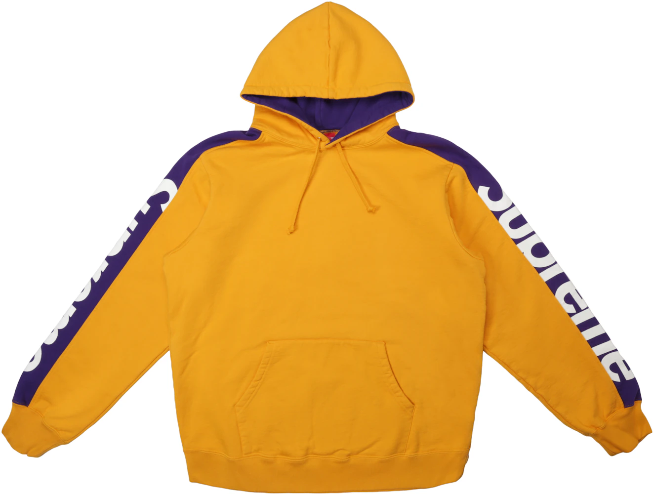 Supreme Sideline Hooded Sweatshirt Gold Men's - SS18 - US