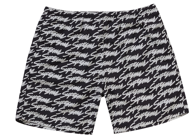 signature script logo water short black | conceitopilatesbh.com