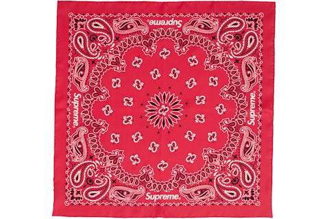 Supreme Silk Bandana Red SS25 US