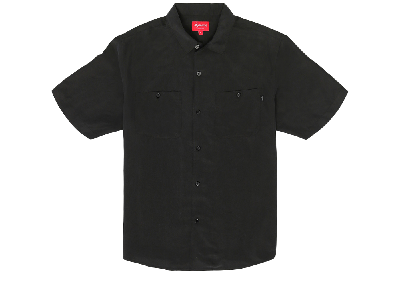 Supreme Silk S/S Work Shirt Black Men's - SS20 - US