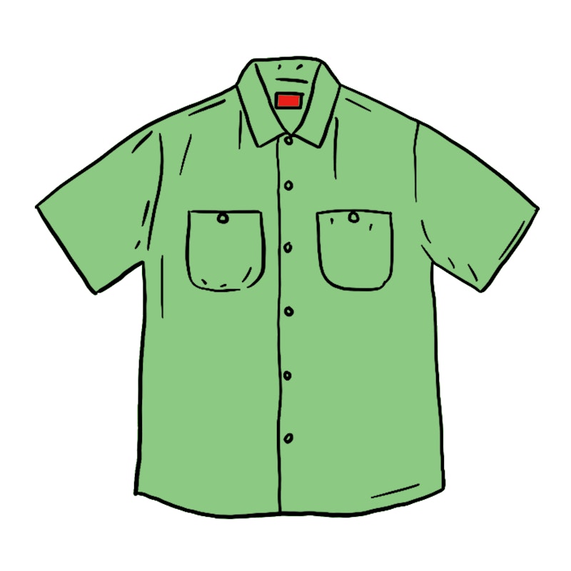 Supreme Silk S/S Work Shirt Light Green - SS20 Men's - US