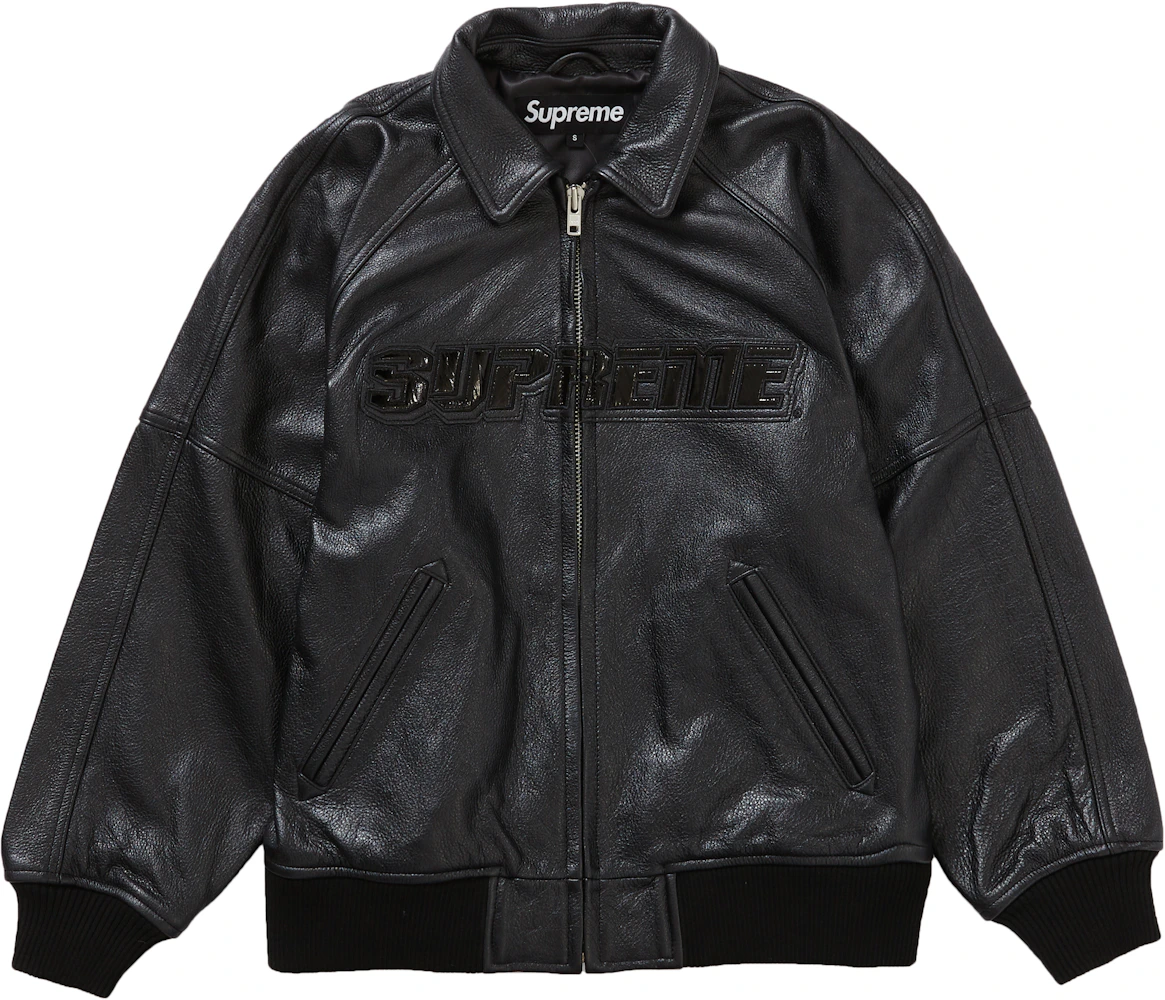 Franki Ray Leather Varsity Jacket Small