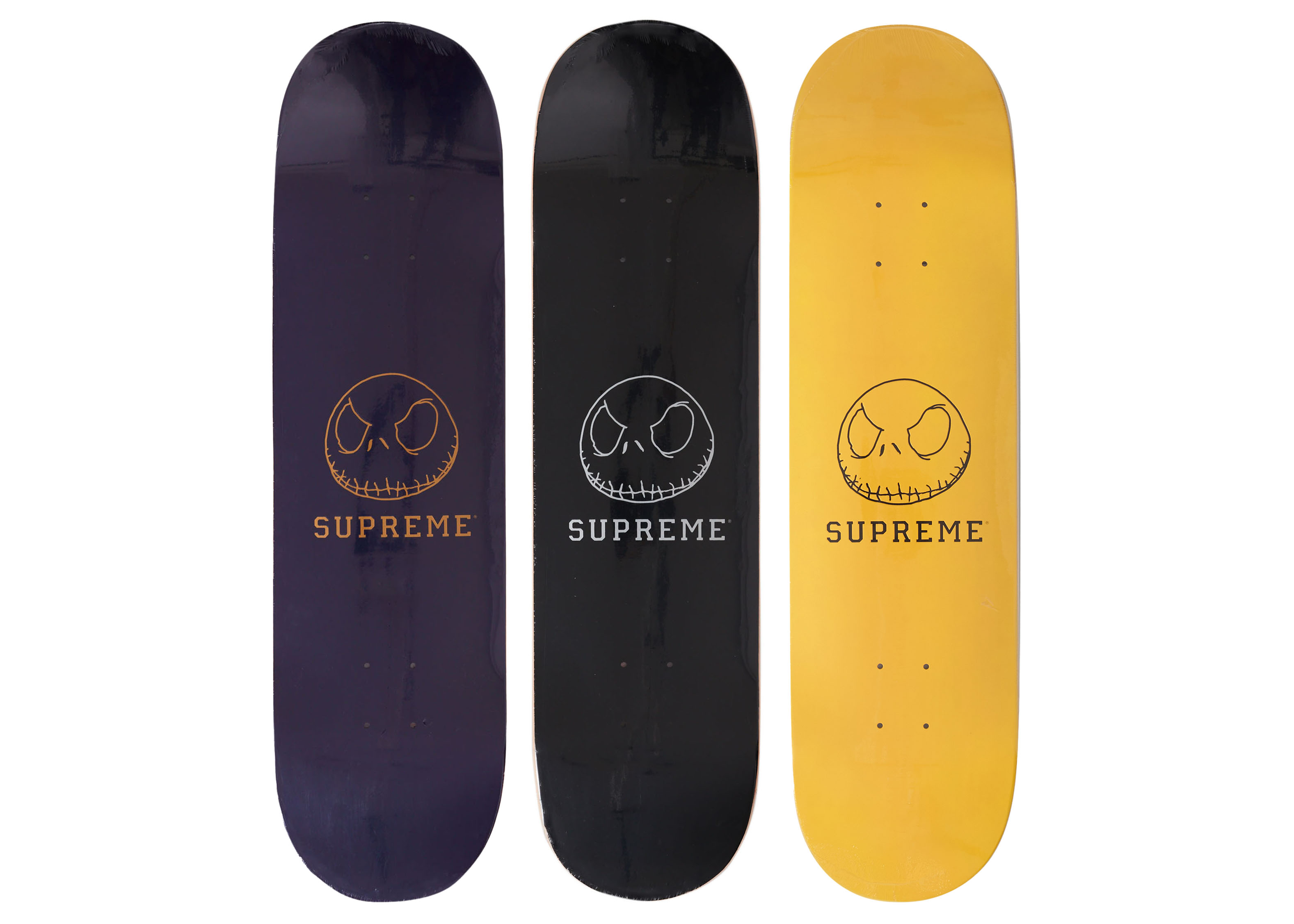 Supreme Skeleton Skateboard Deck Set Multicolor