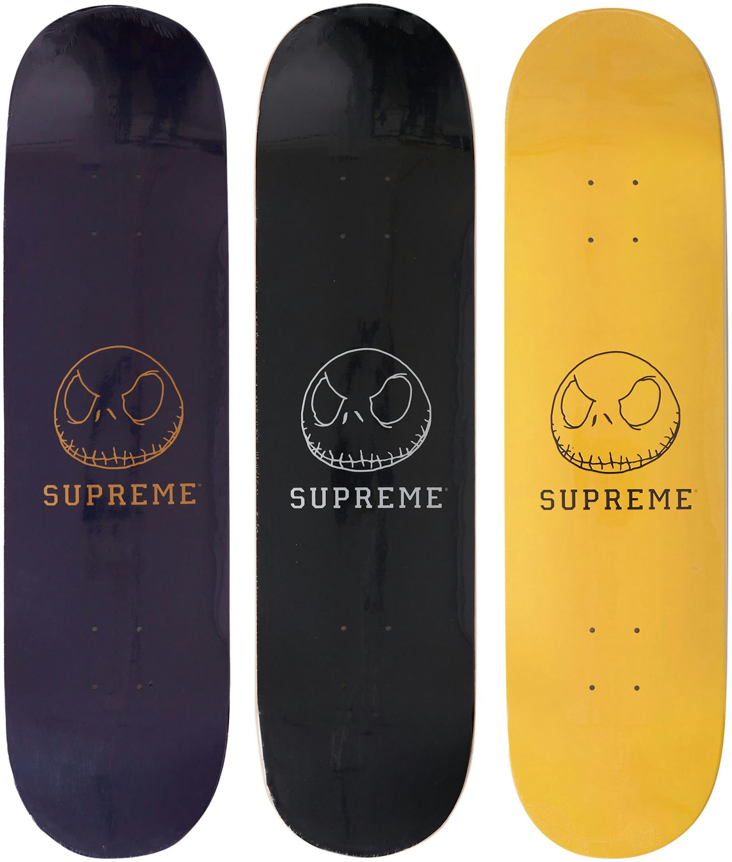 Supreme Stack Skateboard Deck Set Pink/Black/YellowSupreme Stack