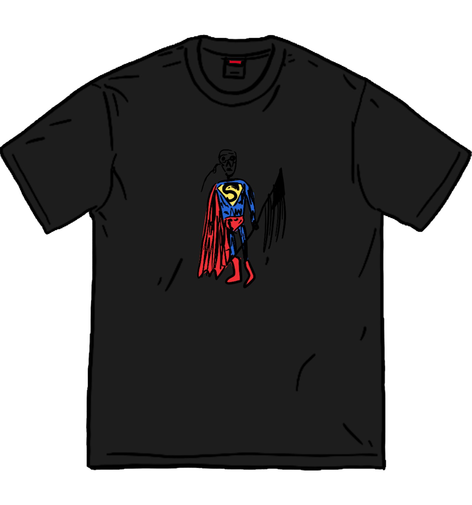 Supreme Skeleton Tee Black