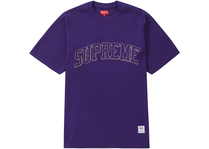 Supreme embroidered clearance box logo tee