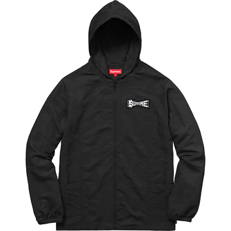 Supreme Skew Hooded Nylon Jacket Black Men's   SS   US