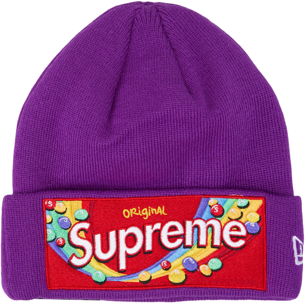 Supreme Skittles New Era Beanie Purple in 2023
