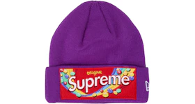 Supreme Skittles New Era Beanie Purple