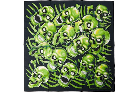 Supreme Skull Pile Bandana Green SS18 US - Main Image
