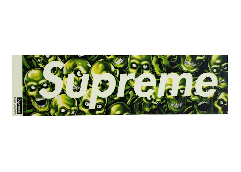 Supreme Skull Pile Box Logo Sticker - US