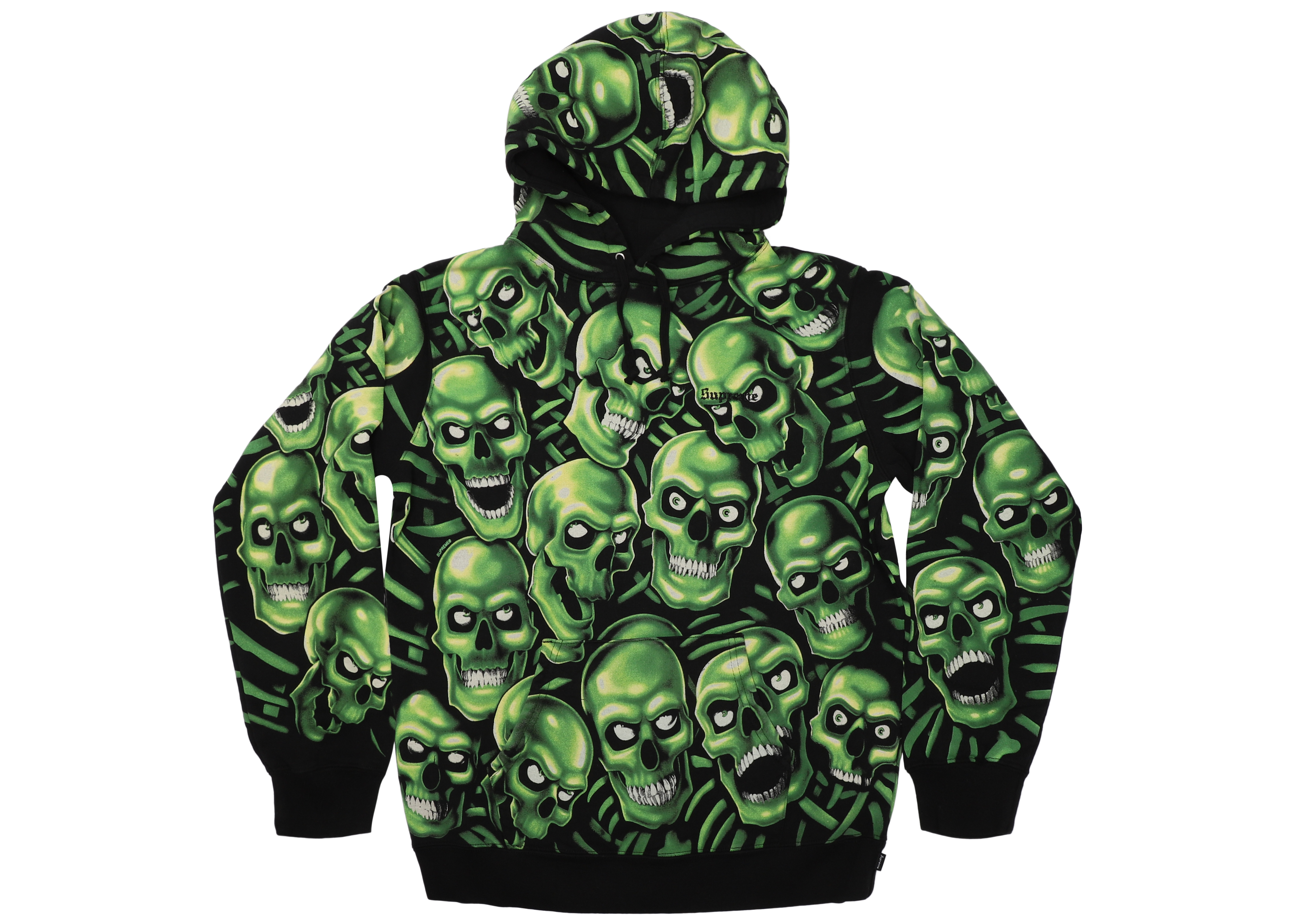 Supreme Skull Pile Hooded Sweatshirt Green Men's - SS18 - US