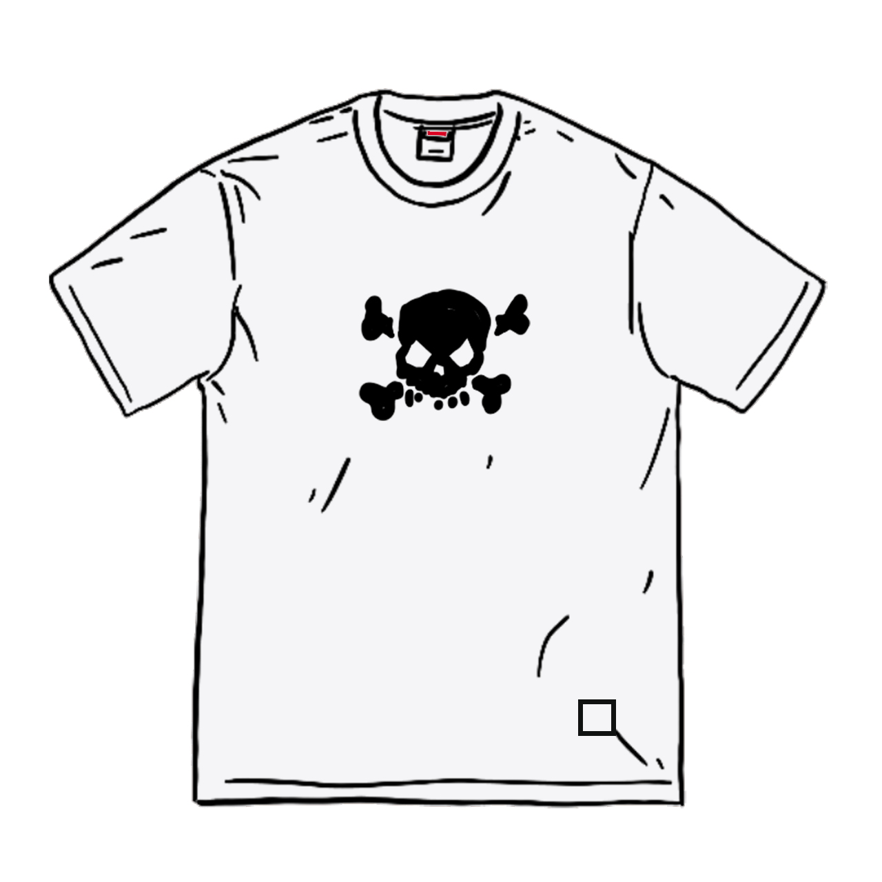 直売正規supreme Skull S/S Top White Sサイズ Tシャツ/カットソー(半袖/袖なし)