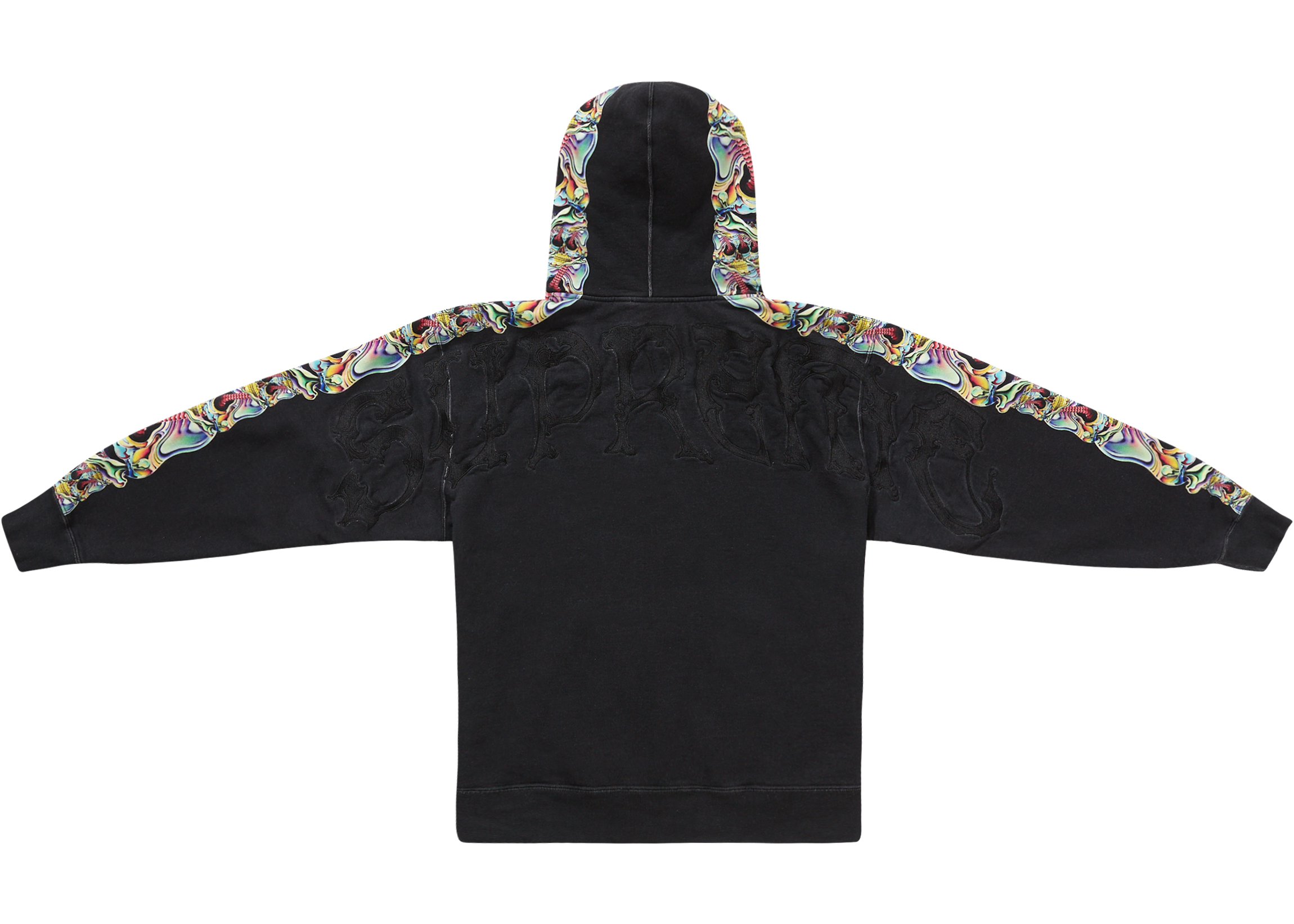 Supreme Skulls Zip Up Hooded Sweatshirt Black メンズ - FW22 - JP
