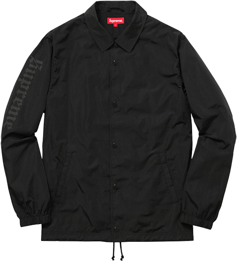 Supreme Slayer Cutter Coaches Jacket Black - FW16 Hombre - US