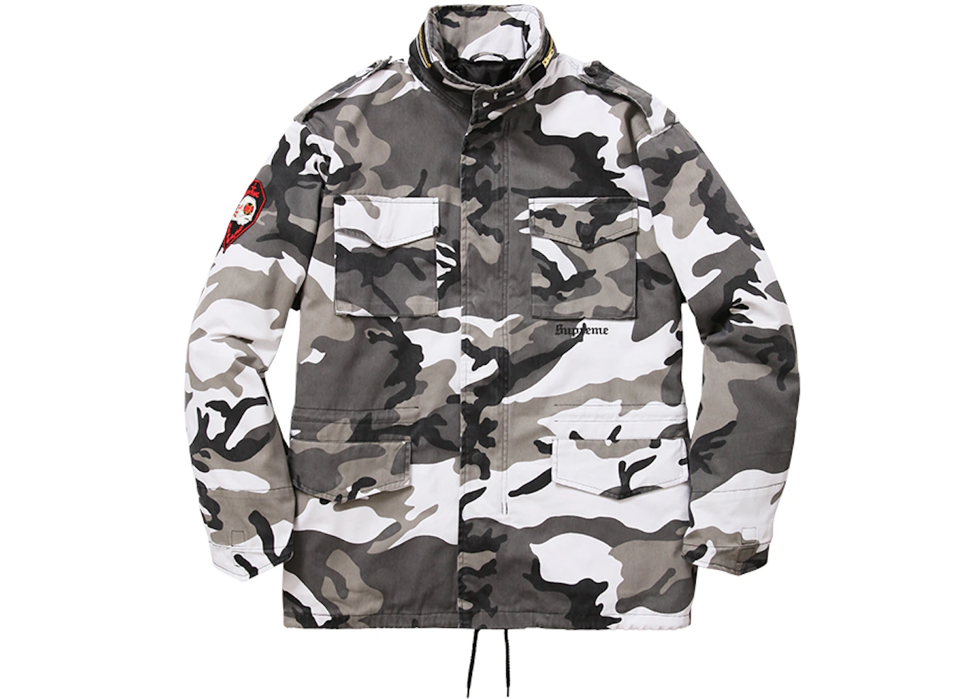 Supreme Slayer Eagle M-65 Jacket Snow Camo Men's FW16 US