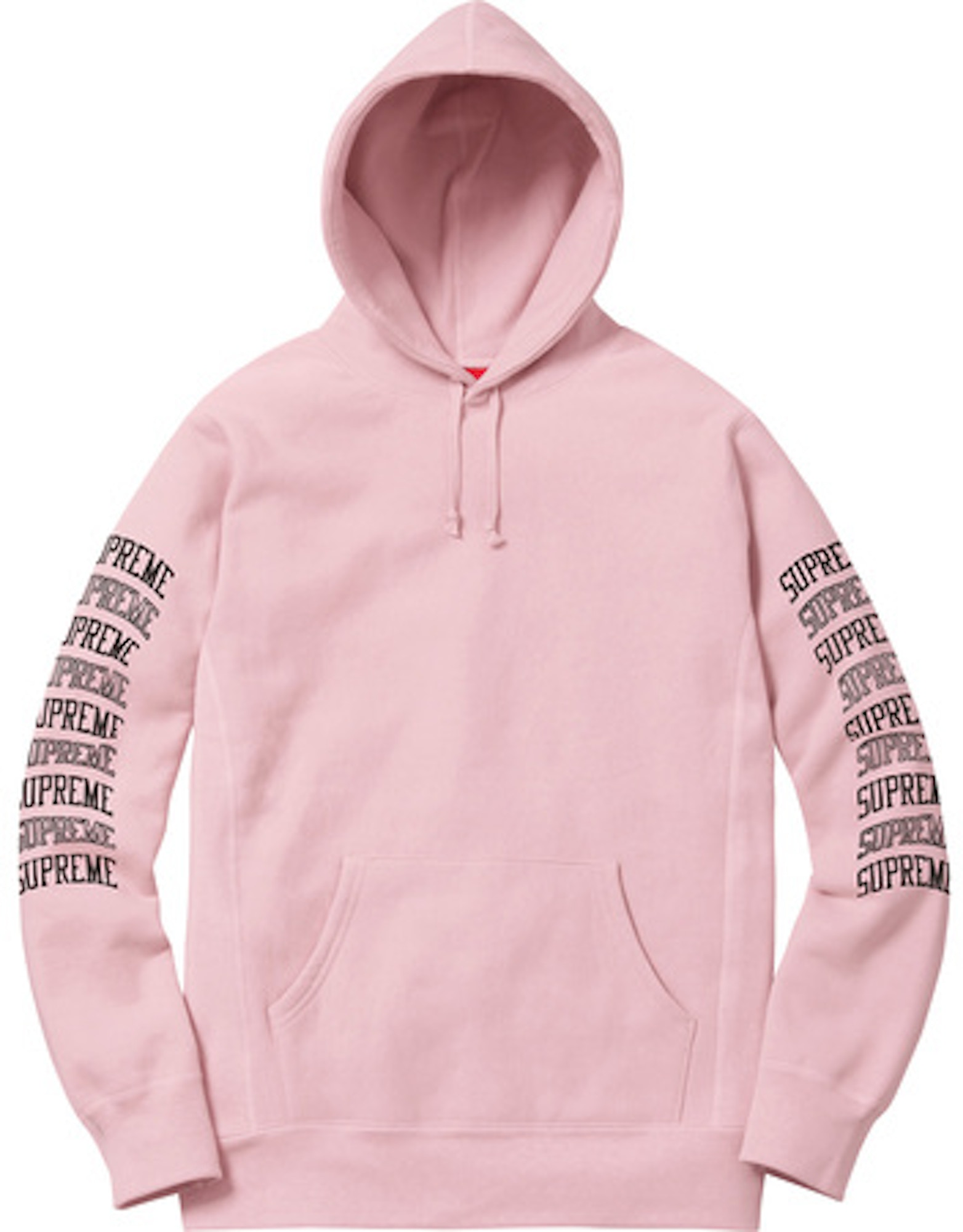 Supreme Sleeve Arc Hooded Sweatshirt Dusty Pink - SS17