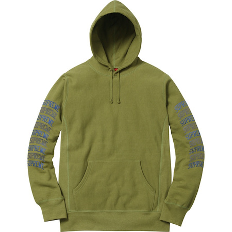 Supreme sleeve arc hooded clearance sweatshirt