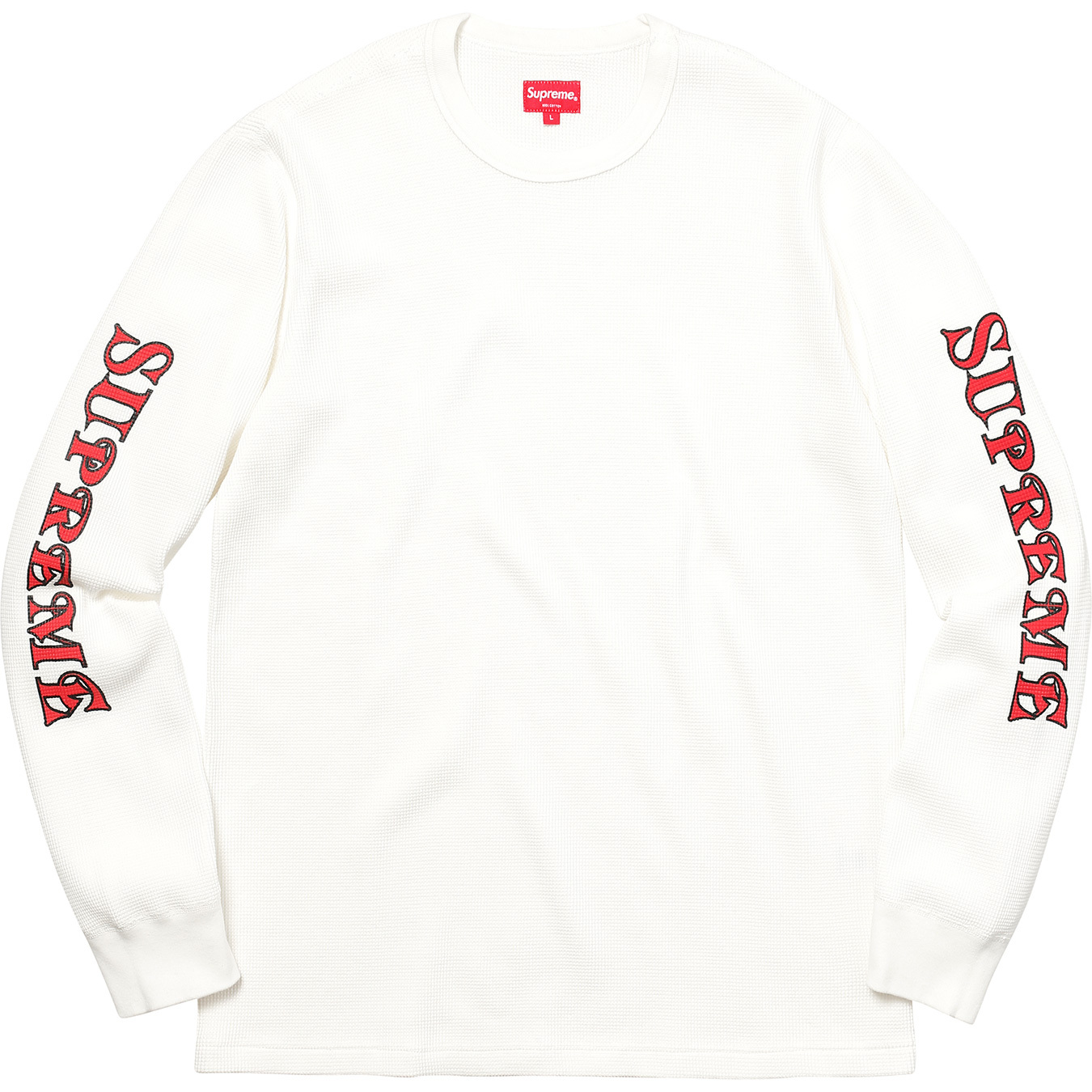 Supreme logo waffle on sale thermal