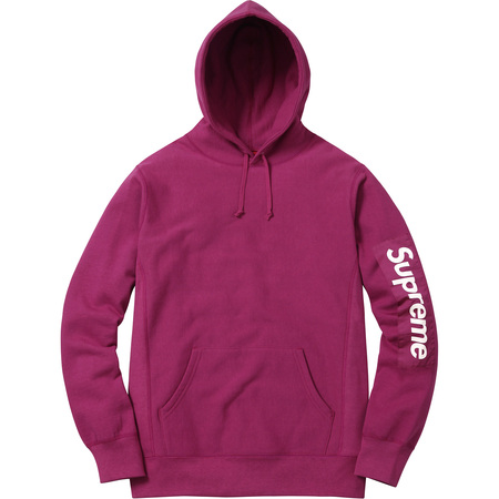 Supreme Sleeve Patch Hooded Sweatshirt Magenta Men's - SS17 - US