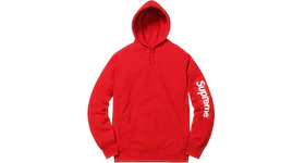 Supreme Sleeve Patch Hooded Sweatshirt Red