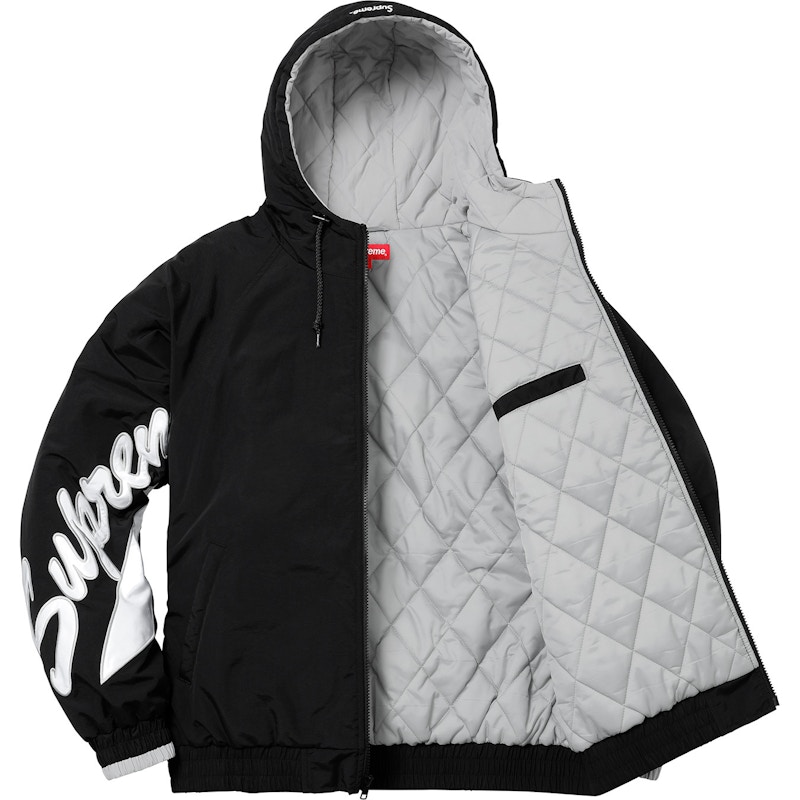 Supreme Sleeve Script Sideline Jacket Black Men's - SS18 - US