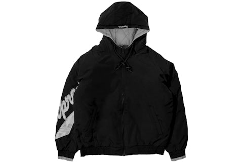 Supreme Sleeve Script Sideline Jacket Black Men's SS18 US