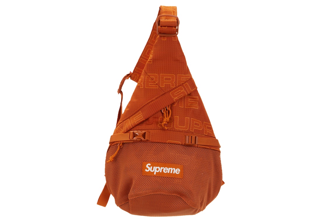 Pre-owned Supreme Sling Bag Bag (fw21) Orange