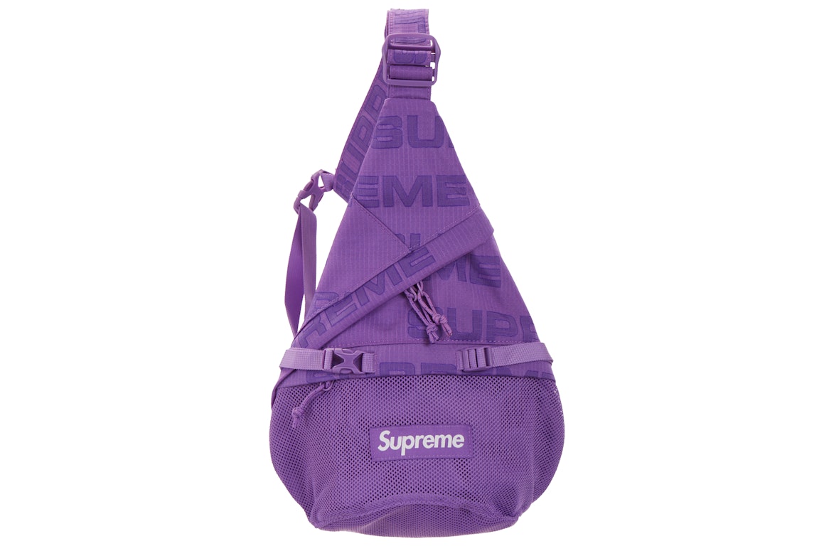 Pre-owned Supreme Sling Bag Bag (fw21) Purple