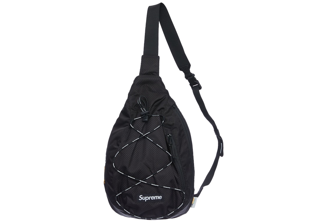 Pre-owned Supreme Sling Bag (ss22) Black