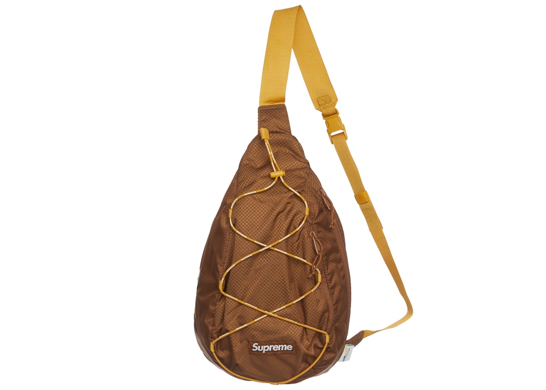 Pre-owned Supreme Sling Bag (ss22) Brown