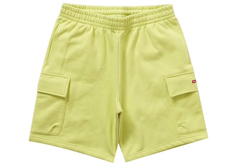 Supreme Small Box Baggy Cargo Sweatshort Lime Men's - SS23 - US