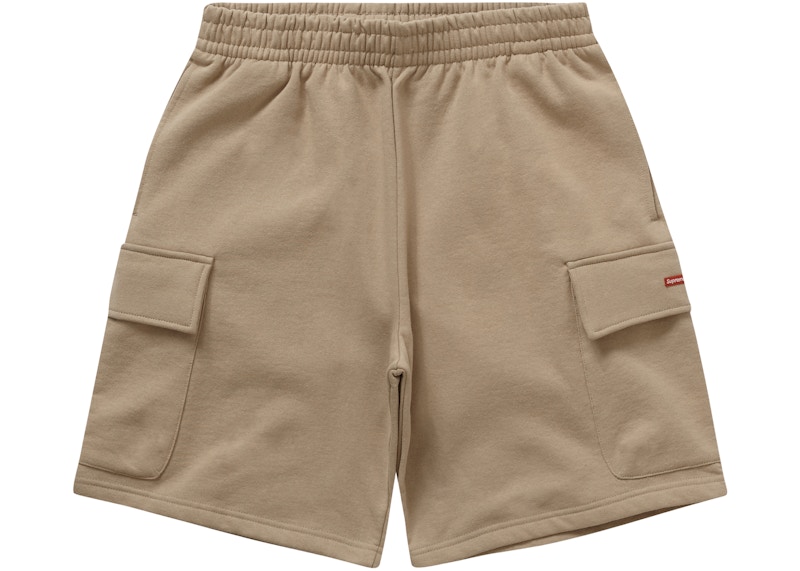 Supreme Small Box Baggy Cargo Sweatshort Tan Men's - SS23 - US