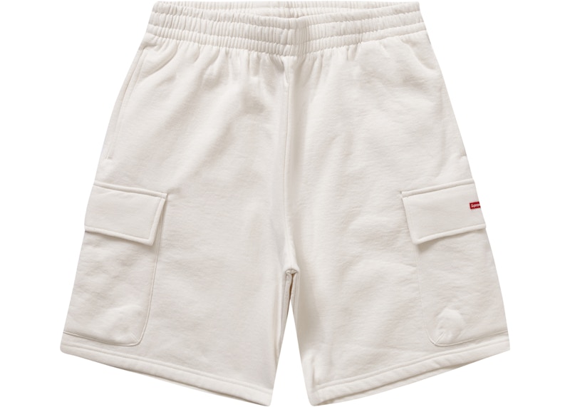 Supreme Small Box Baggy Cargo Sweatshort White Men's - SS23 - GB