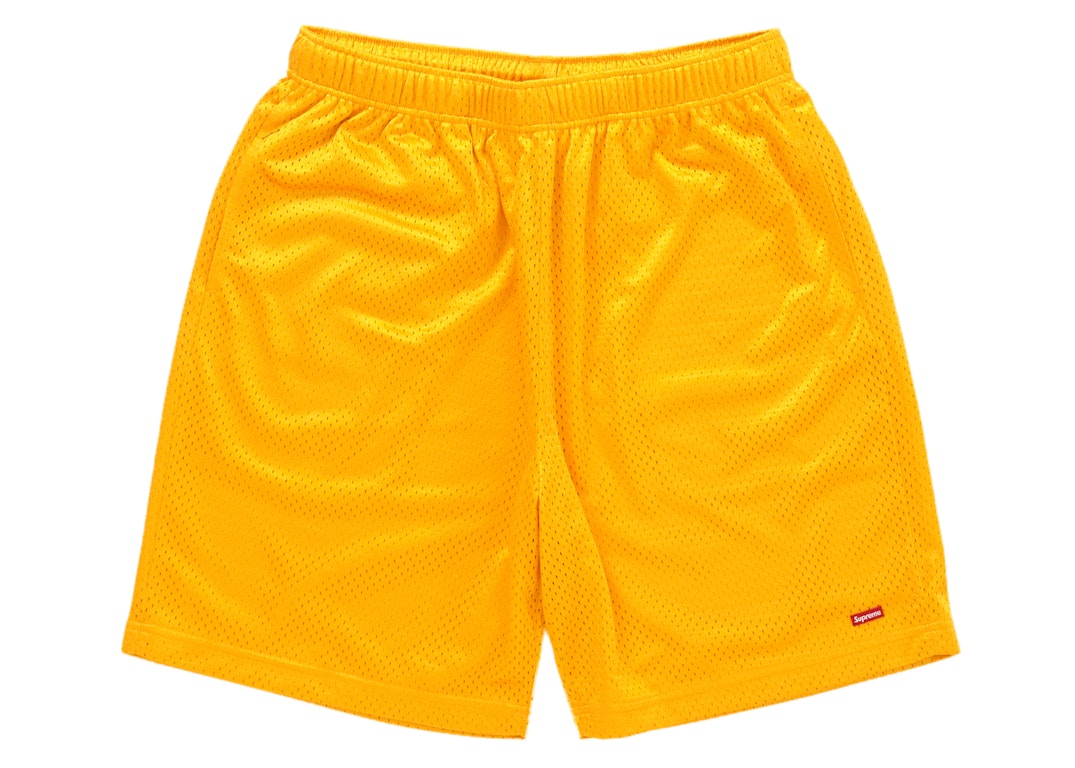 Pre-owned Supreme Small Box Baggy Mesh Short Gold
