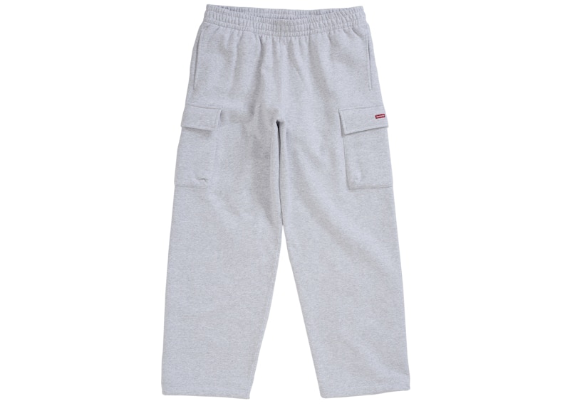 Pre-owned Supreme Men's  Small Box Cargo Sweatpant (fw25) In Heather Grey In Gray
