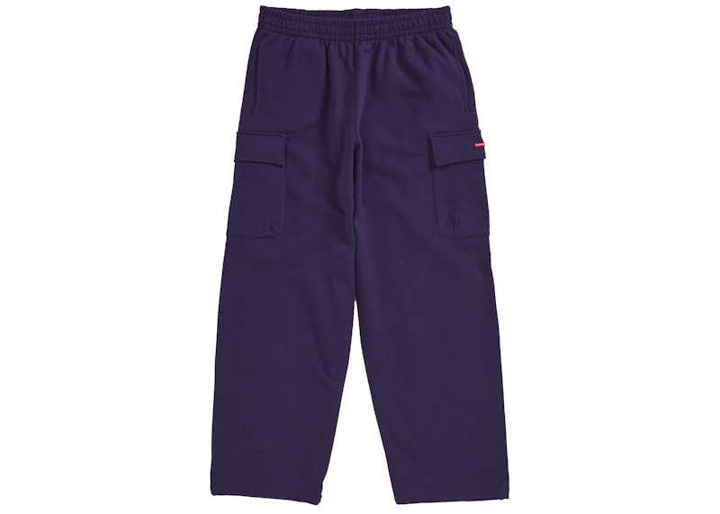 Pre-owned Supreme Men's  Small Box Cargo Sweatpant (fw25) In Purple