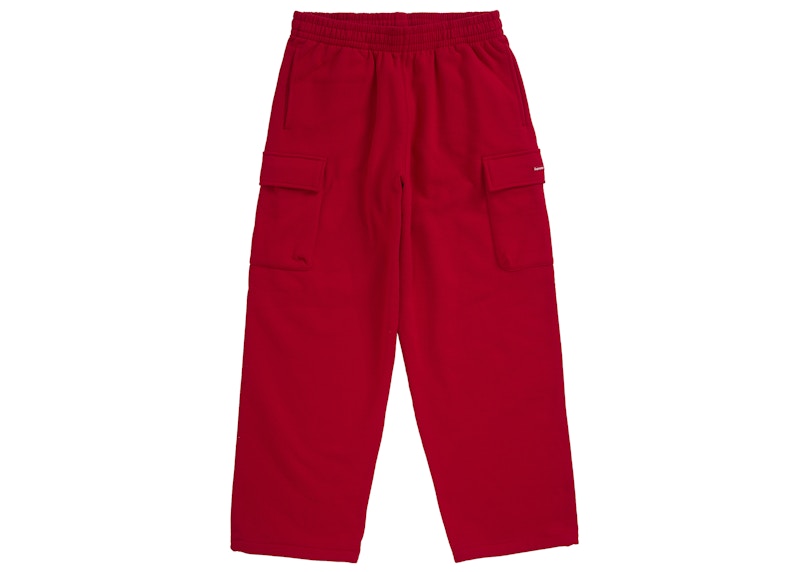 Pre-owned Supreme Men's  Small Box Cargo Sweatpant (fw25) In Red