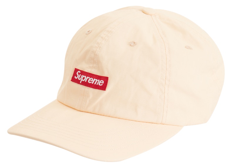 Supreme Small Box Coated Linen 6-Panel Natural - SS22 - US