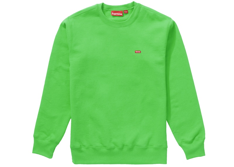 Supreme Small Box Crewneck Bright Green - FW19 Men's - US