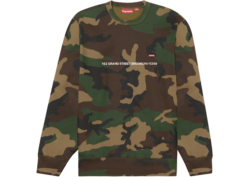 Supreme Small Box Crewneck (Brooklyn Shop Exclusive) Woodland Camo