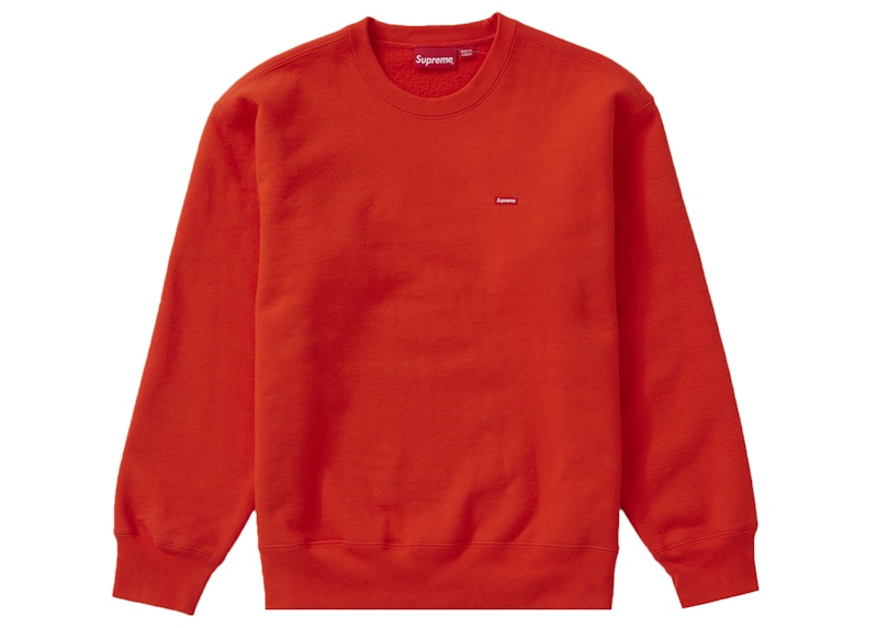 Supreme Small Box Crewneck (FW22) Bright Orange Men's - FW22