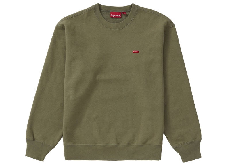 Supreme Small Box Crewneck (FW22) Light Olive Men's - FW22 - US