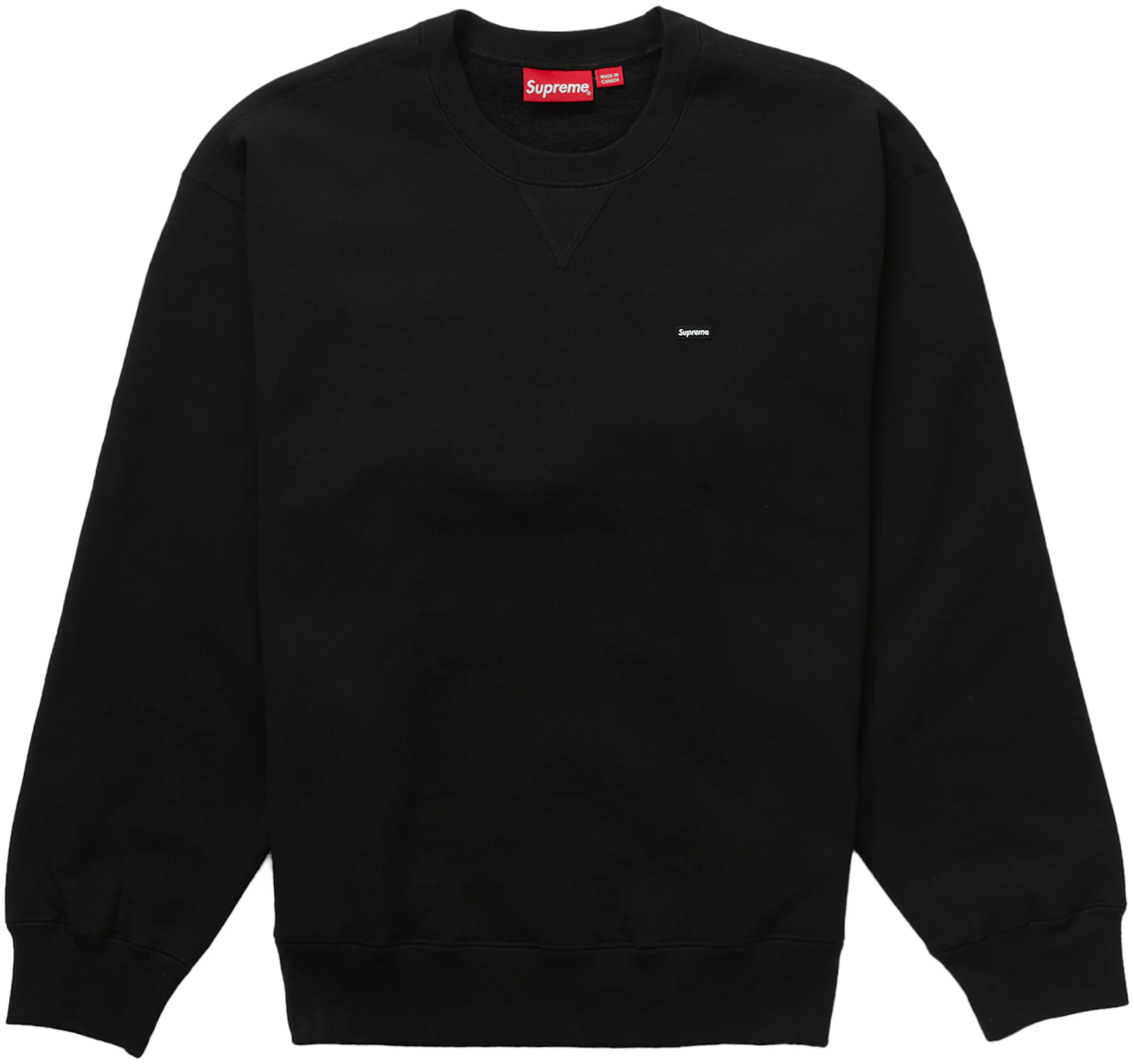 Supreme Box Logo Crewneck Sweatshirt Black FW18 Size Large SLIGHTLY USED  RARE