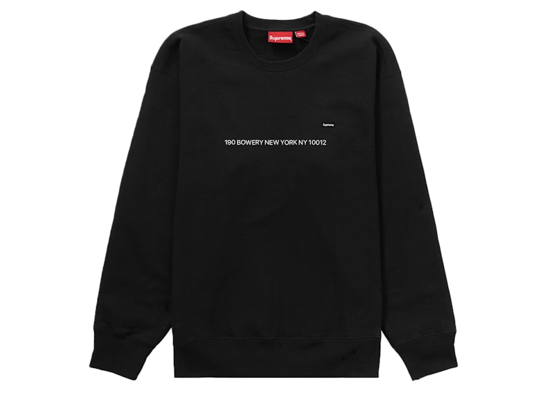 Supreme Small Box Crewneck (New York Shop Exclusive) Black - FW22