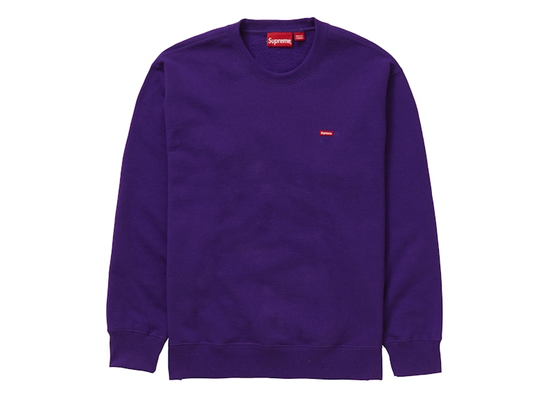 Supreme Small Box Crewneck Purple Men's - SS21 - US