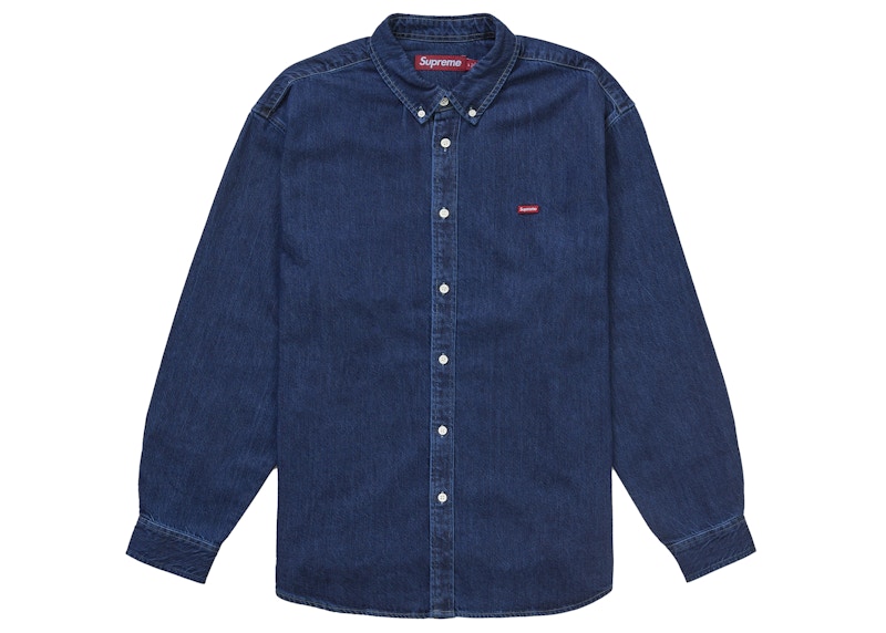 トップス 25FW Supreme Small Box Denim Shirt Supreme Small Box Denim Shirt (FW25) Light Indigo Men's - FW25 - US